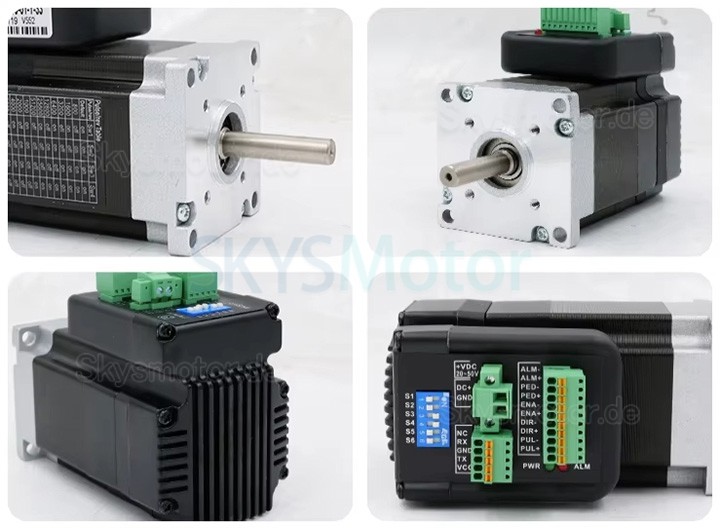 Nema34 Integrierter AC Servomotor mit Steuerung JMC iHSV86-30-44-48 440W 48V 1,4N.m 3000U/min